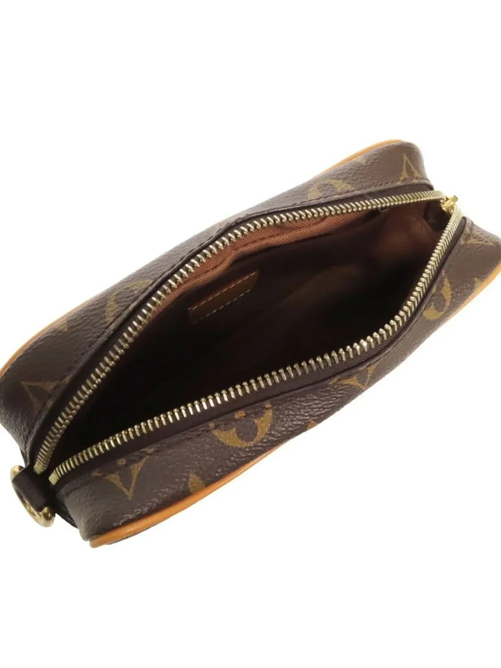 Louis Vuitton Trocadero Wearable Wallet Brown Monogram Canvas Pochette Shoulder
